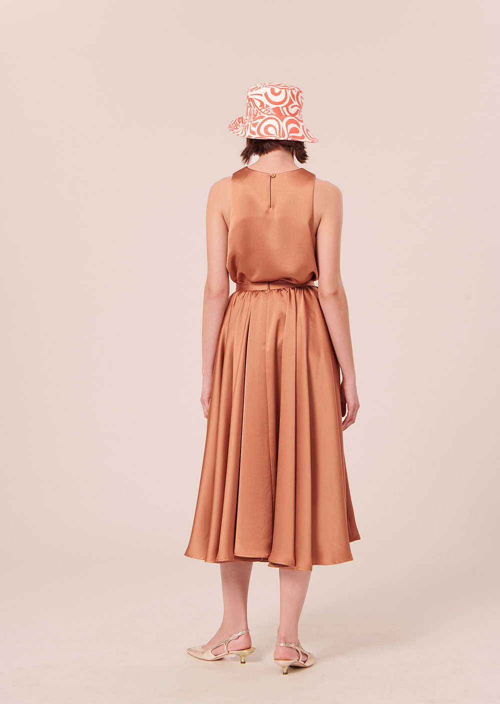 Jolanda skirt - Cognac - Domino Style