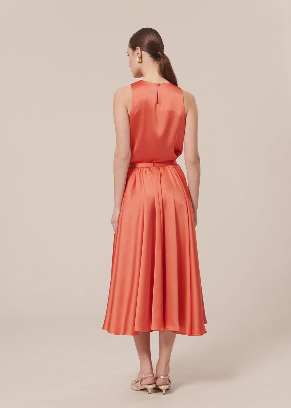 Jolanda skirt - Coral - Domino Style