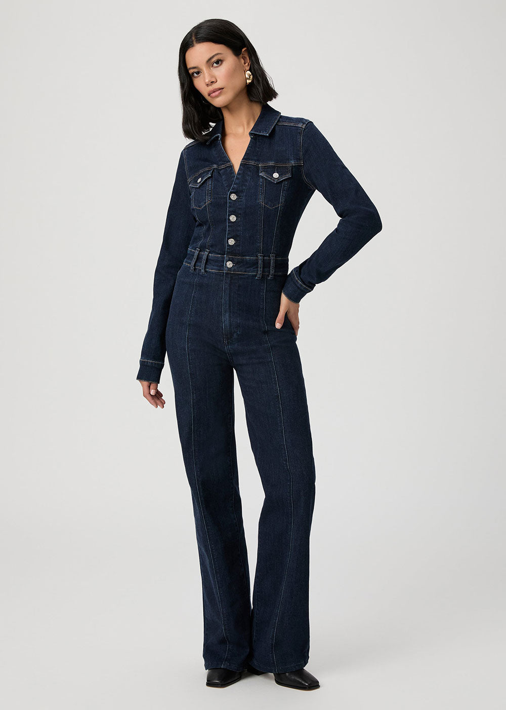 Sasha Long Sleeve Jumpsuit - Domino Style