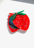 Strawberry Compact Mirror - Domino Style