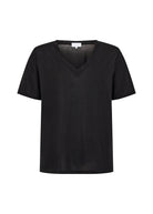 Fred 2 V-Neck T-Shirt - Black - Domino Style