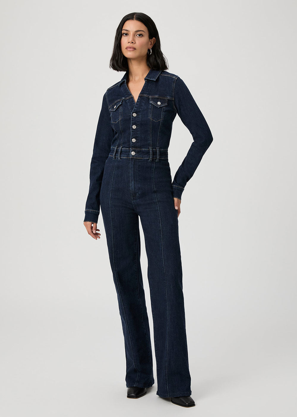 Sasha Long Sleeve Jumpsuit - Domino Style