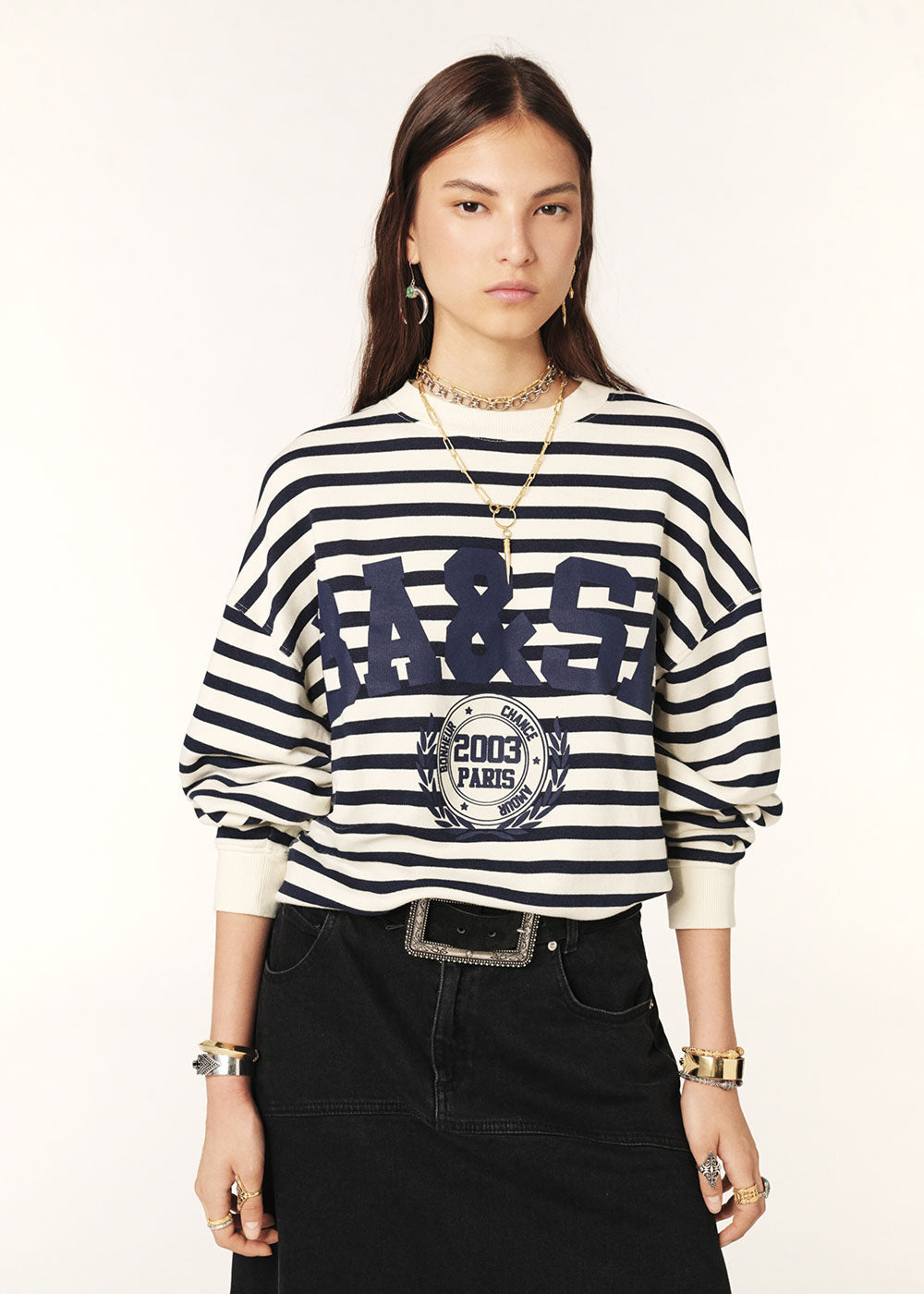 Benjamin Cropped Sweatshirt - Domino Style