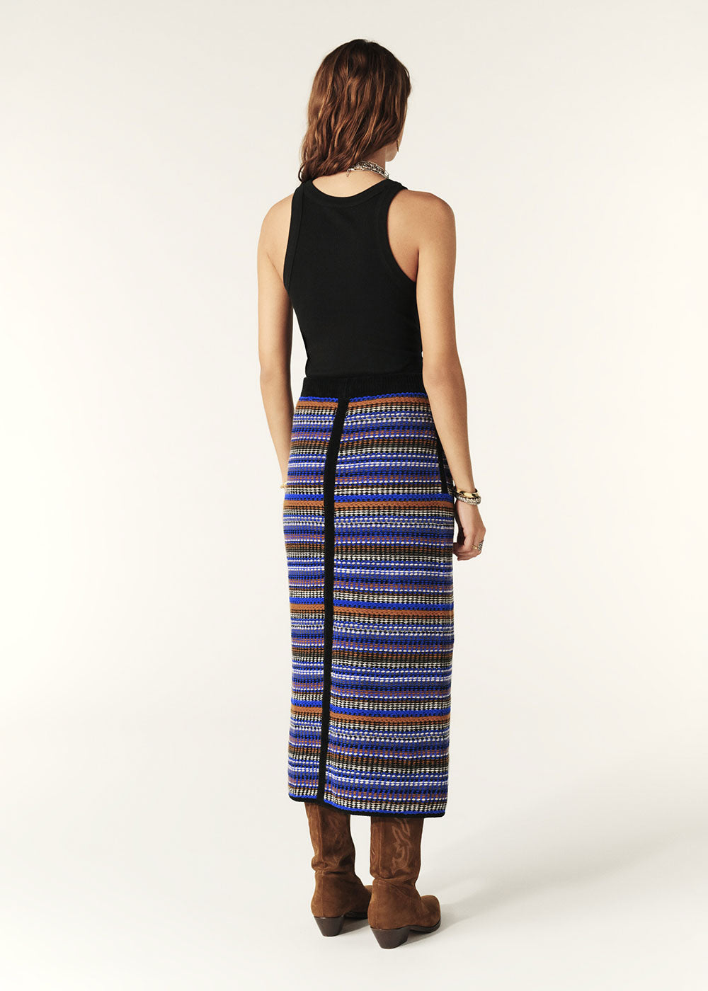 Flame Midi Skirt - Domino Style