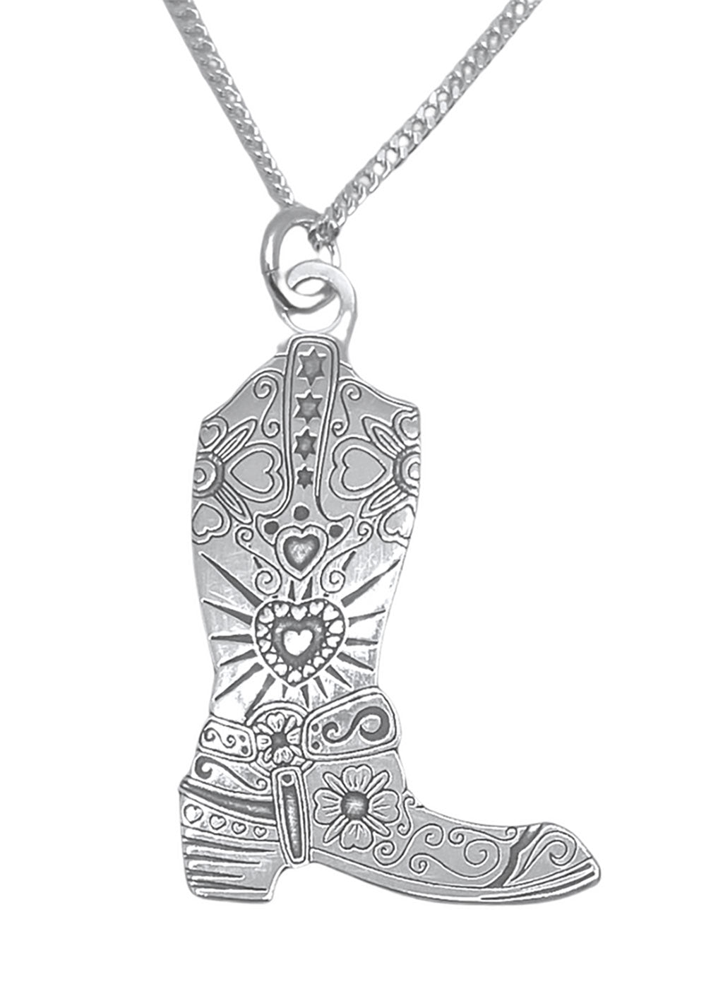 Cowboy Boot Necklace - Small - Domino Style