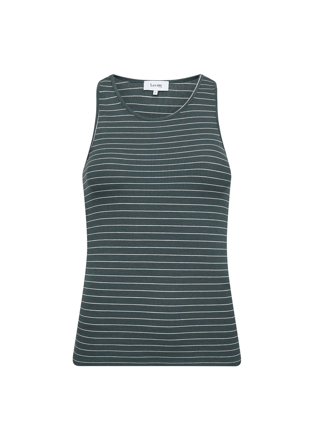 Ika 26 Top - Deep Teal Stripe - Domino Style