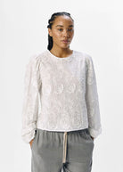 Detailed Blouse - Cloud Dancer - Domino Style