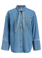 Oversized Denim Shirt - Domino Style