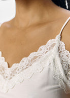 OBJLEENA Lace Camisole - White - Domino Style