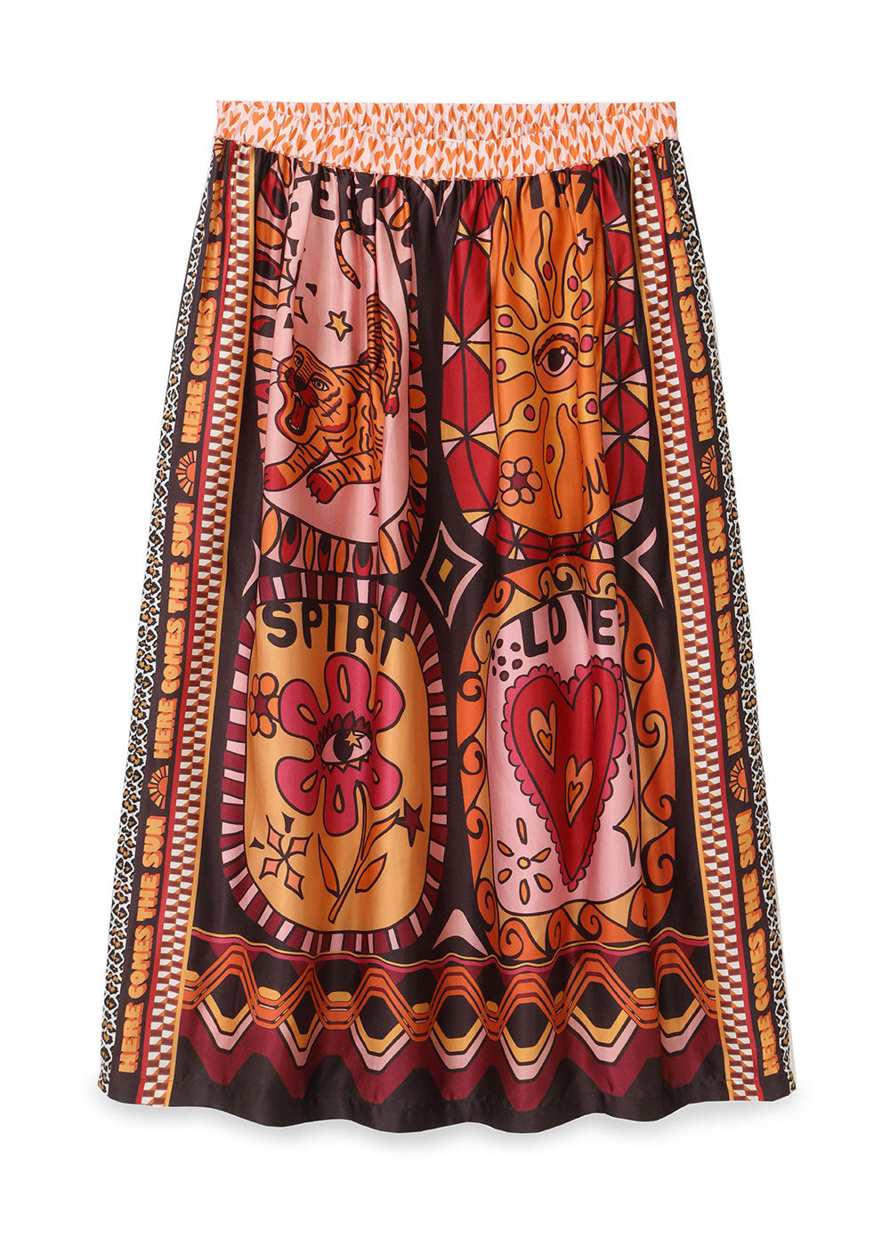 Vanessa Midi Skirt - Sunset - Domino Style