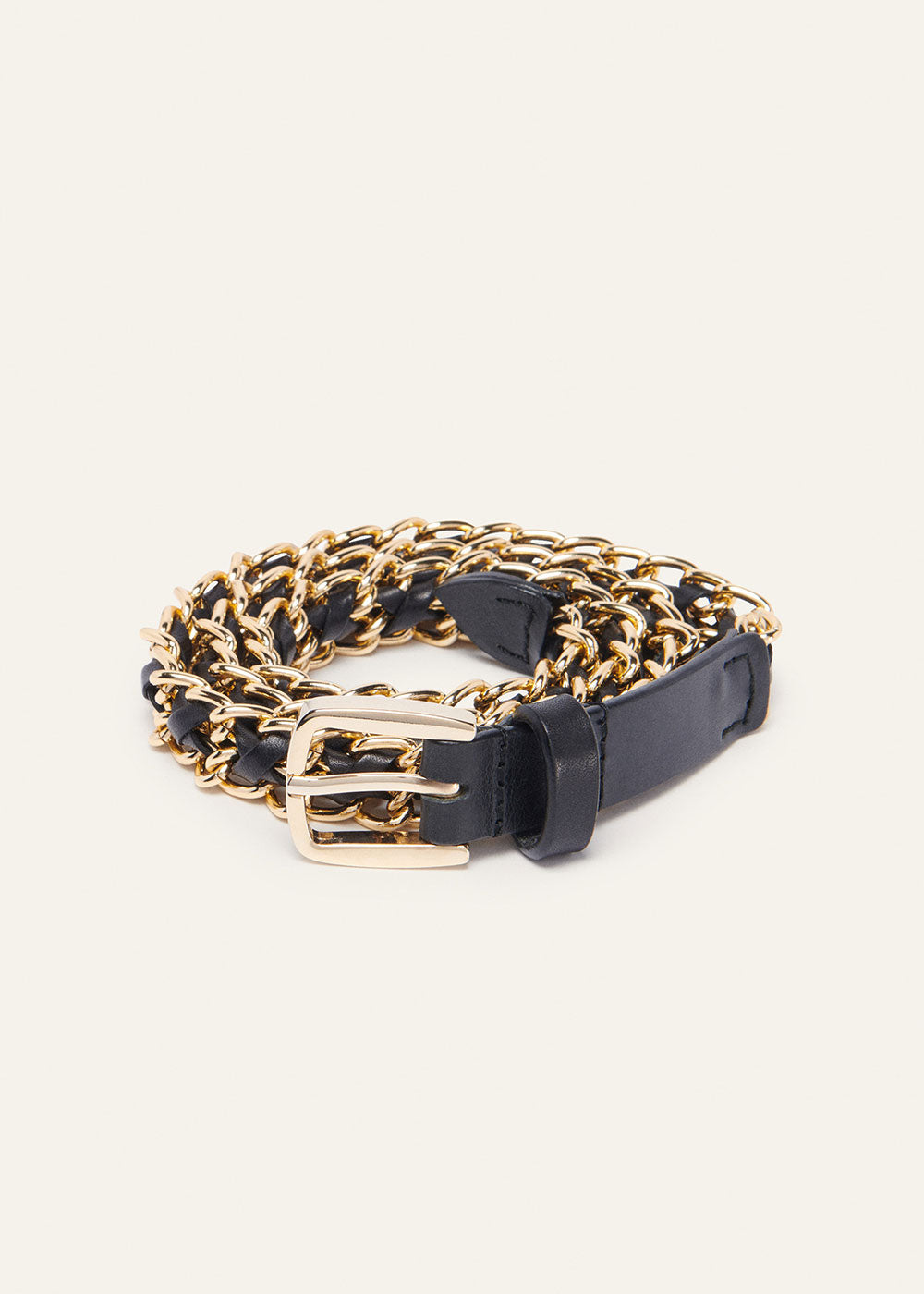 Brook Metal Belt - Gold - Domino Style