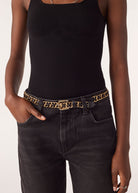 Brook Metal Belt - Gold - Domino Style