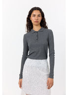 Issey 3 Blouse - Dark Grey - Domino Style