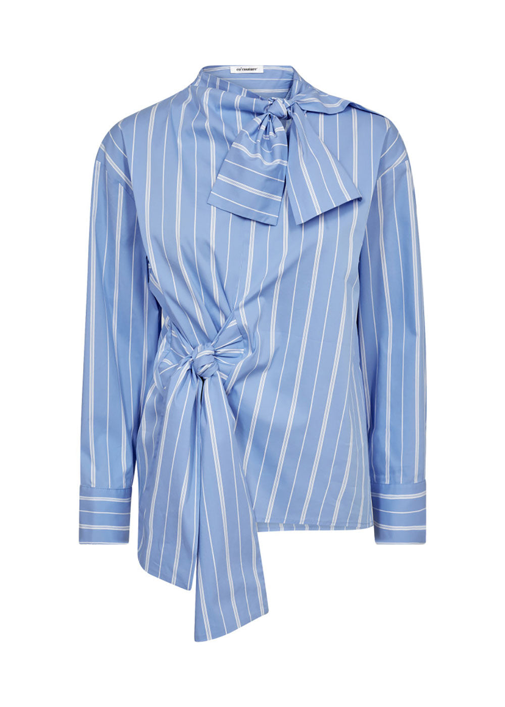 ShiraCC Stripe Bow Blouse - Domino Style