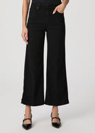 Anessa Wide Leg Jeans - Black Shadow - Domino Style