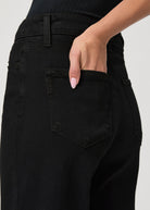 Anessa Wide Leg Jeans - Black Shadow - Domino Style