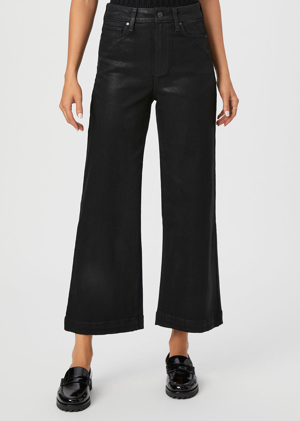 Anessa Wide Leg Jean - Black Fog Luxe - Domino Style