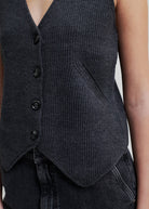 Willa Knit Waistcoat - Domino Style