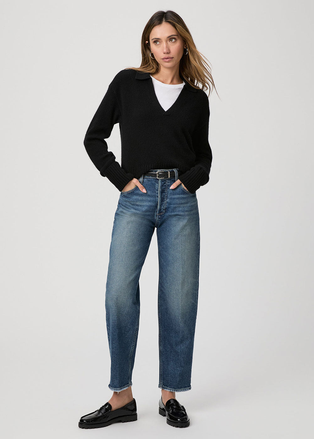 Alexis Barrel Leg Jeans - Lovejoy - Domino Style