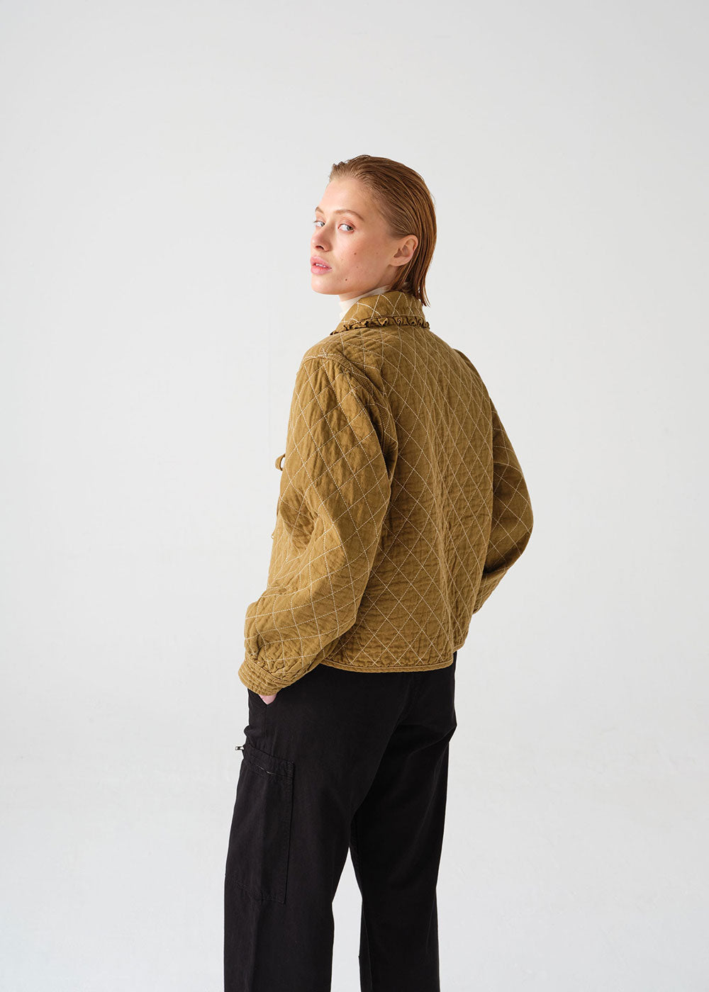 Heidi Jacket - Olive - Domino Style