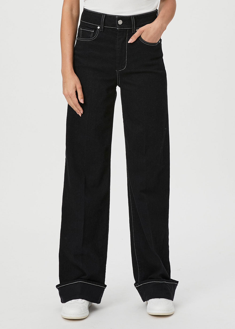 Sasha 32" Wide Leg Jeans - Domino Style