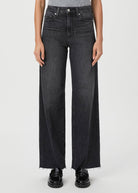 Anessa 31" Wide Leg Jean - Black Viper - Domino Style