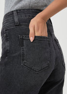 Anessa 31" Wide Leg Jean - Black Viper - Domino Style