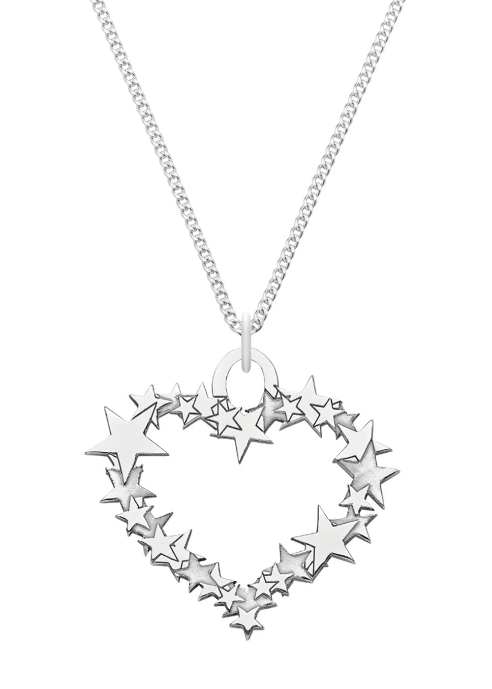 Star Heart Necklace - Small - Domino Style