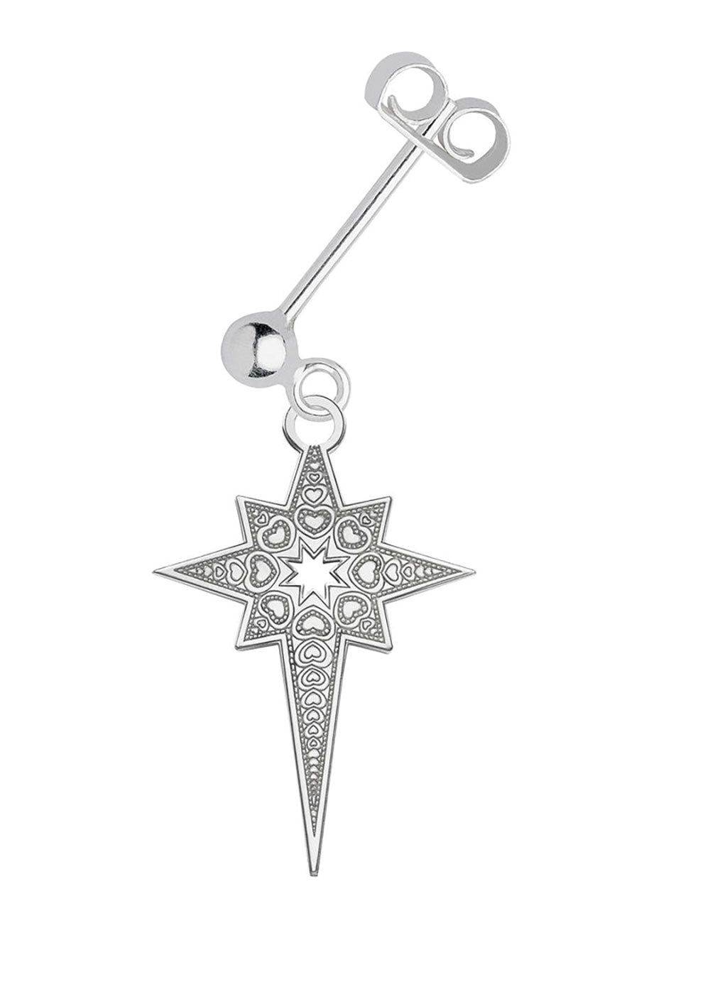 North Star Single Earring - Domino Style