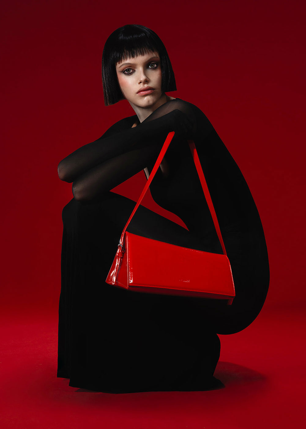 Carly Bag - Red - Domino Style