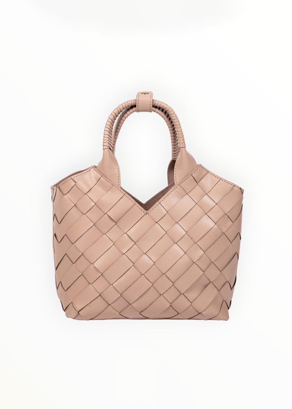 Cabas Mini Shopper Bag - Taupe - Domino Style