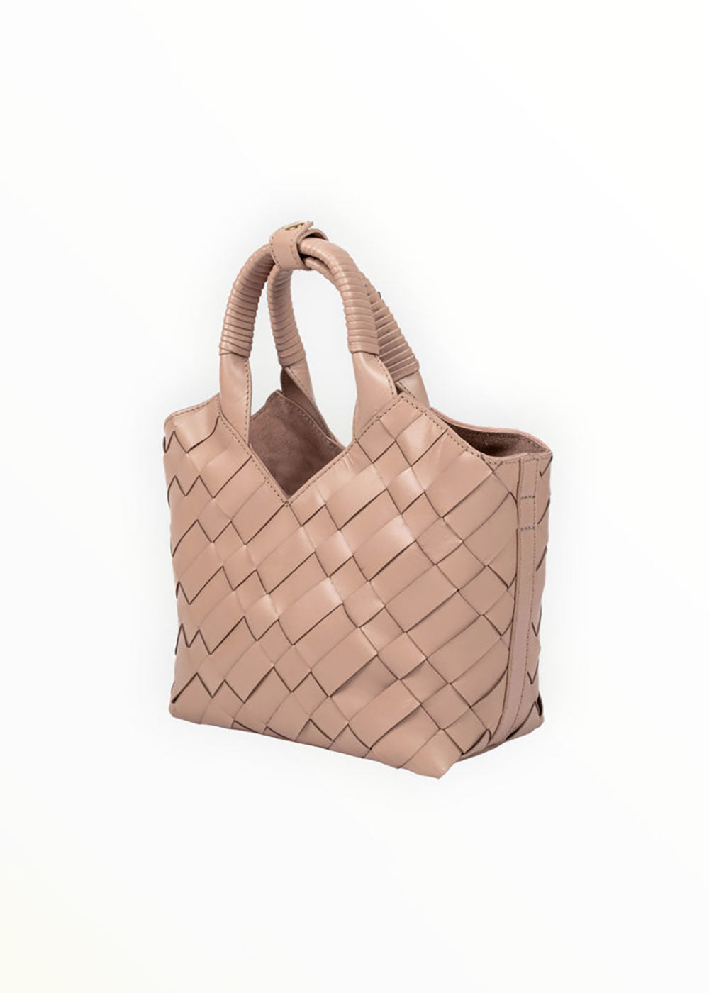 Cabas Mini Shopper Bag - Taupe - Domino Style