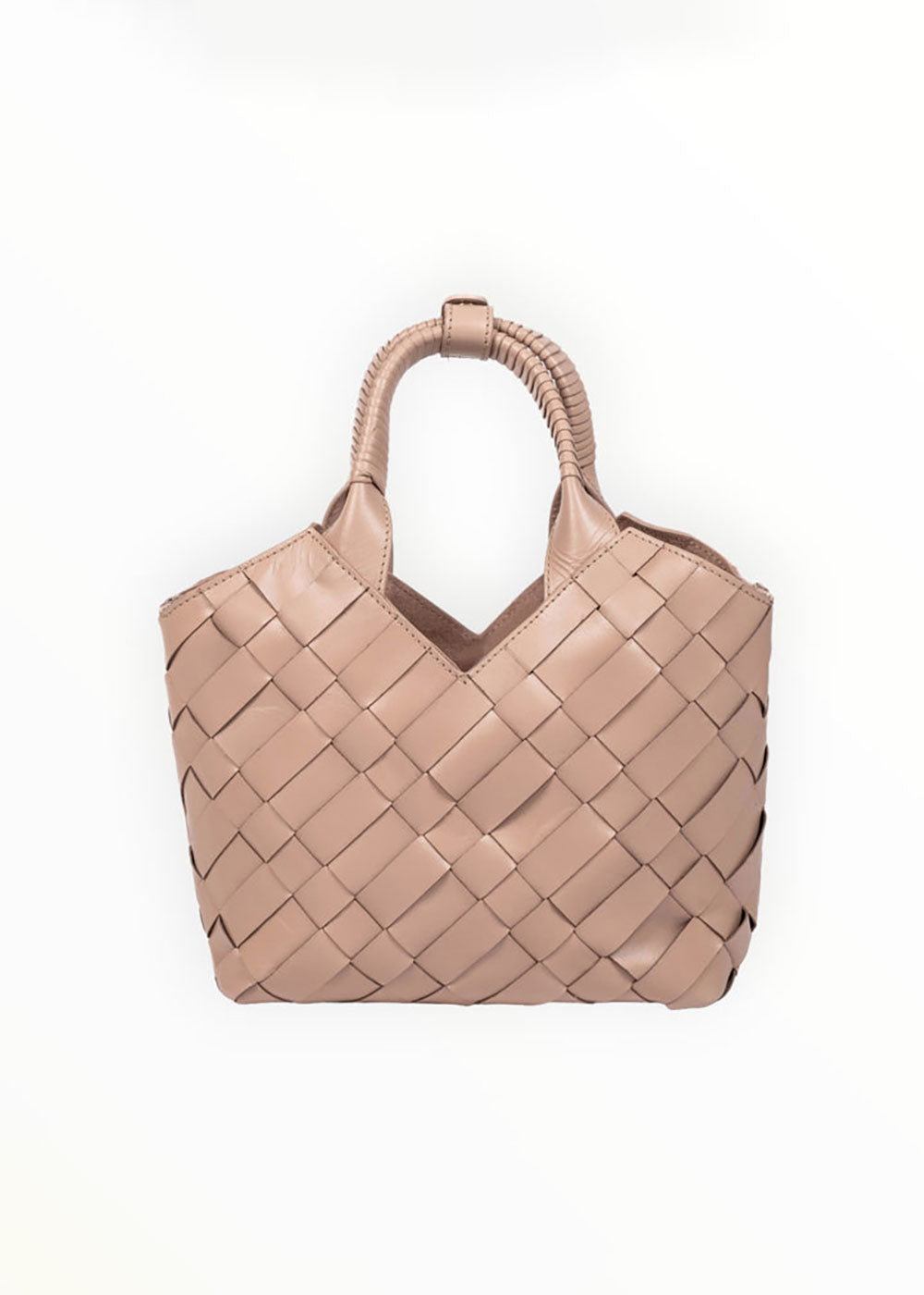 Cabas Mini Shopper Bag - Taupe - Domino Style