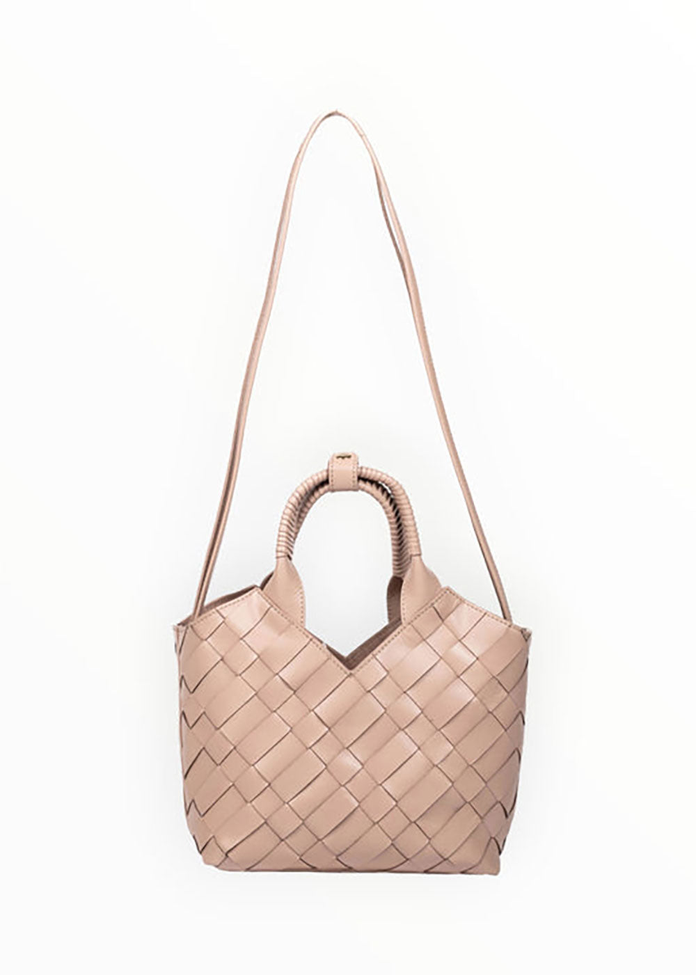 Cabas Mini Shopper Bag - Taupe - Domino Style