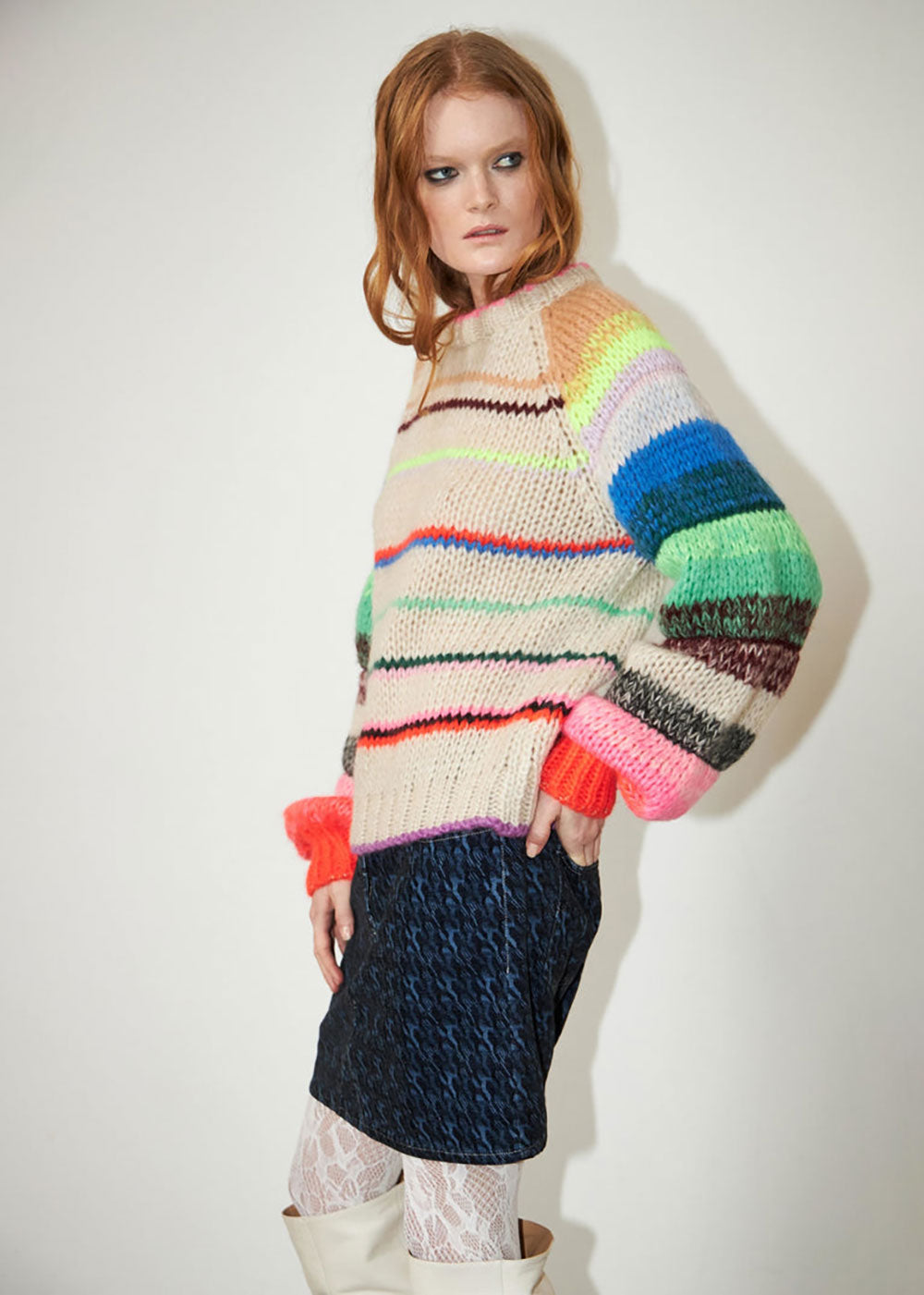 Fawn Multi Sweater - Domino Style