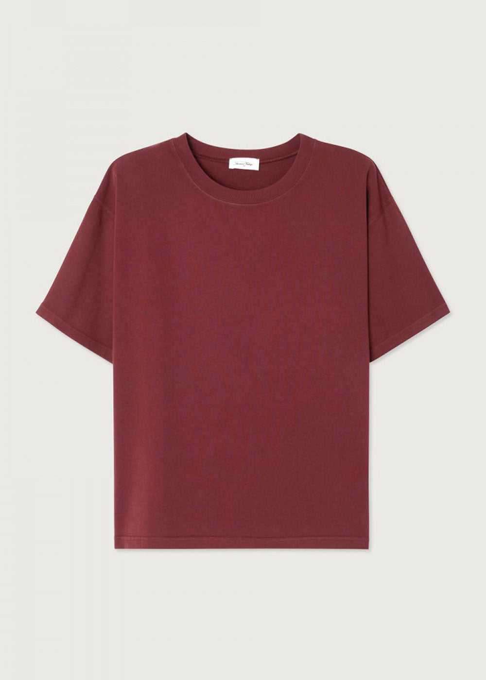 Fizvalley T-Shirt - Burgundy - Domino Style