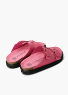 Galia Leather Sandals - Fuchsia - Domino Style