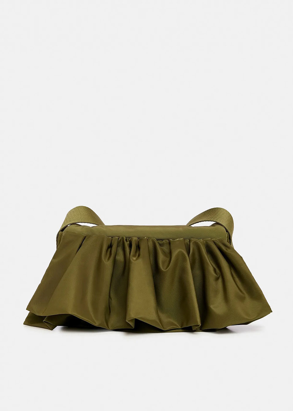 Garrison Ruffle Bag - Khaki - Domino Style