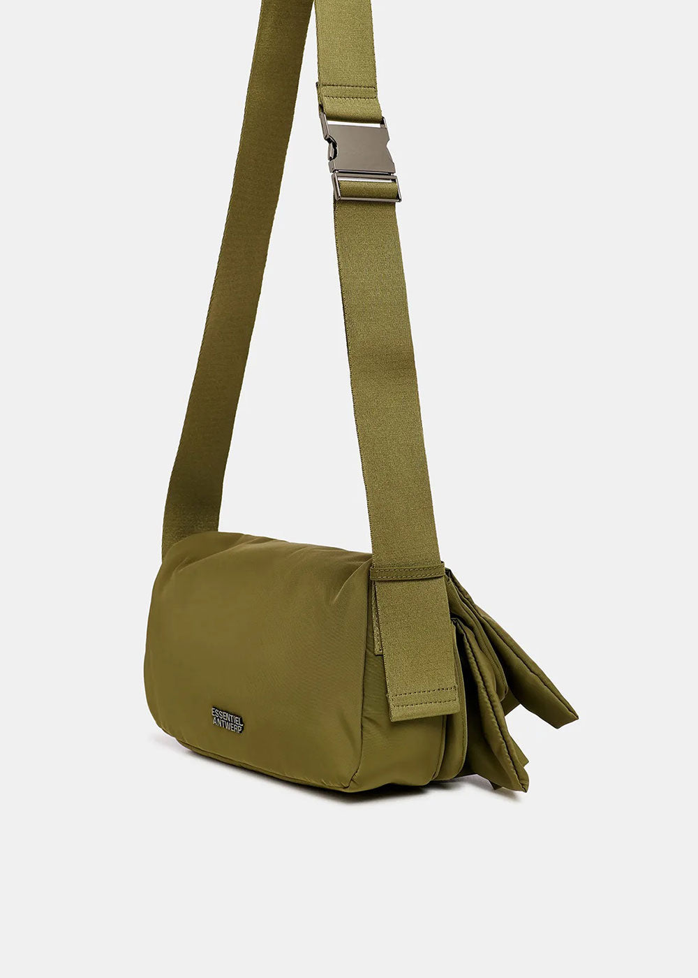 Garrison Ruffle Bag - Khaki - Domino Style