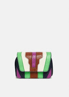 Gello Bag - Navy, Green & Brown - Domino Style