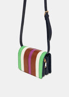 Gello Bag - Navy, Green & Brown - Domino Style