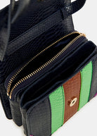 Gello Bag - Navy, Green & Brown - Domino Style