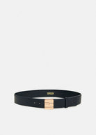 Gelt Leather Belt - Navy - Domino Style