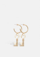 Gentry Key Earrings - Domino Style