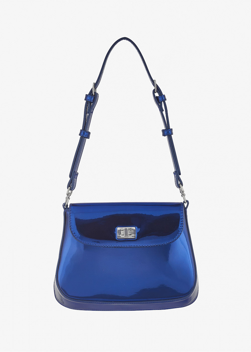 Mila Bag - Metallic Blue - Domino Style