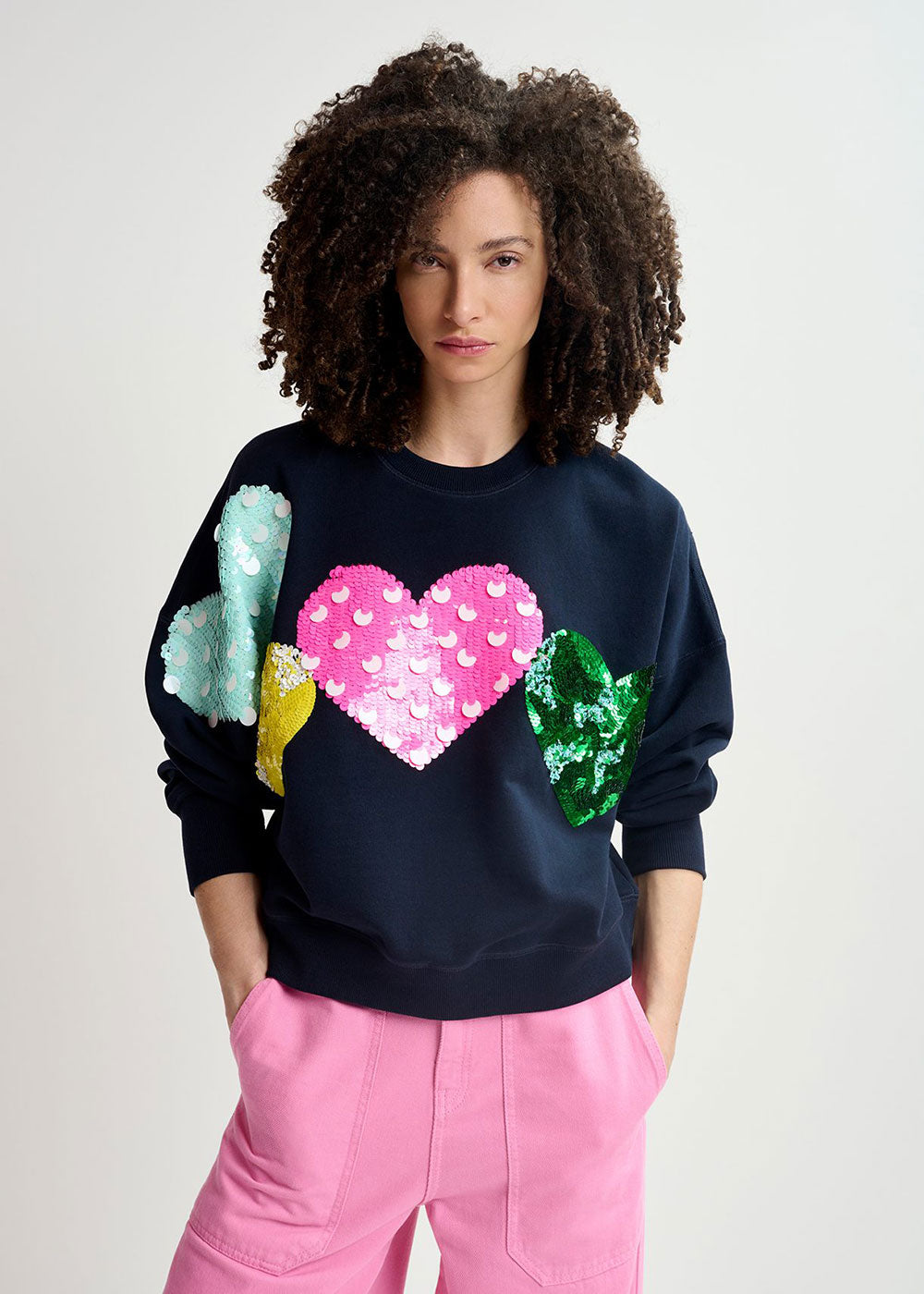 Hacoeur Sequin Sweatshirt - Domino Style