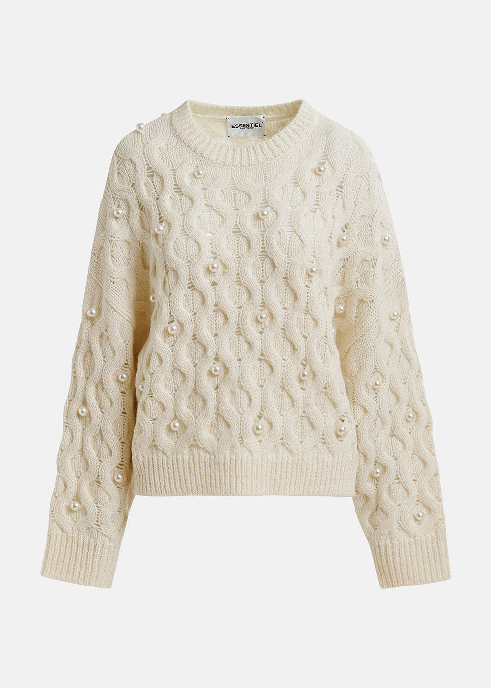 Halpes Cable Knit Sweater - Domino Style