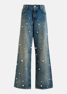 Held Pearl Embelished Jeans - Domino Style