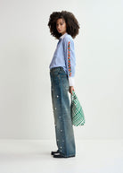 Held Pearl Embelished Jeans - Domino Style