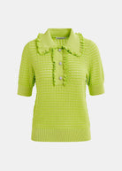 Hemirates Polo Top - Lime - Domino Style